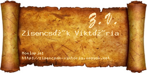 Zisencsák Viktória névjegykártya